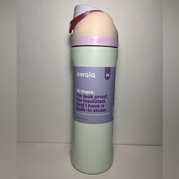 Owala 24oz Free Sip New Coastal Mist color water bottle - Picture 1 of 10